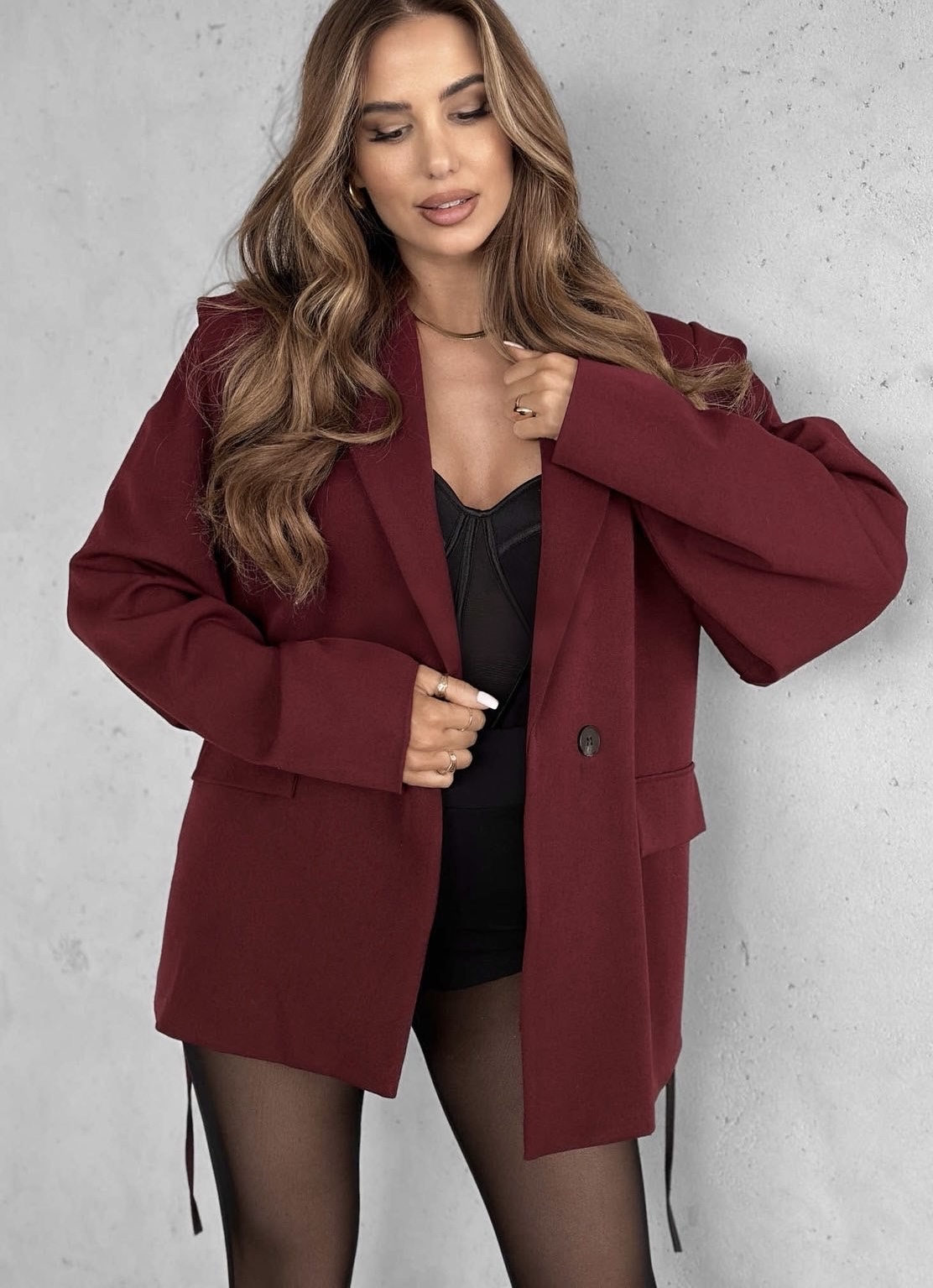 Laurel blazer burgundy - Image 2