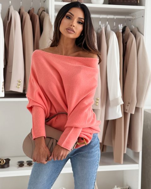 Yasmin sweater coral
