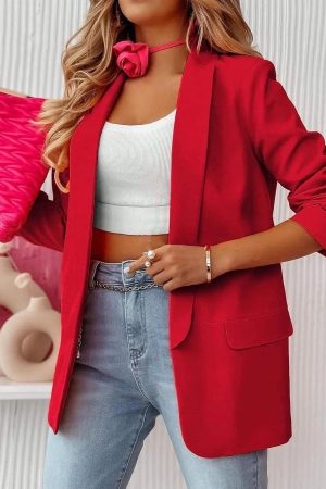Evelyn blazer red