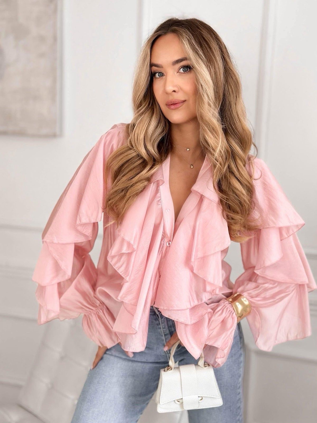 Priscilla blouse pink