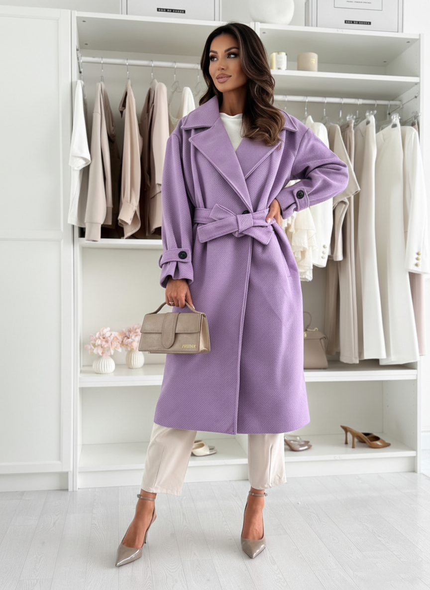 Keira coat lilac