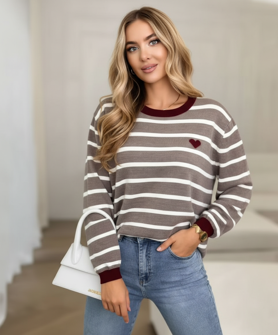 Valentine sweater mocha
