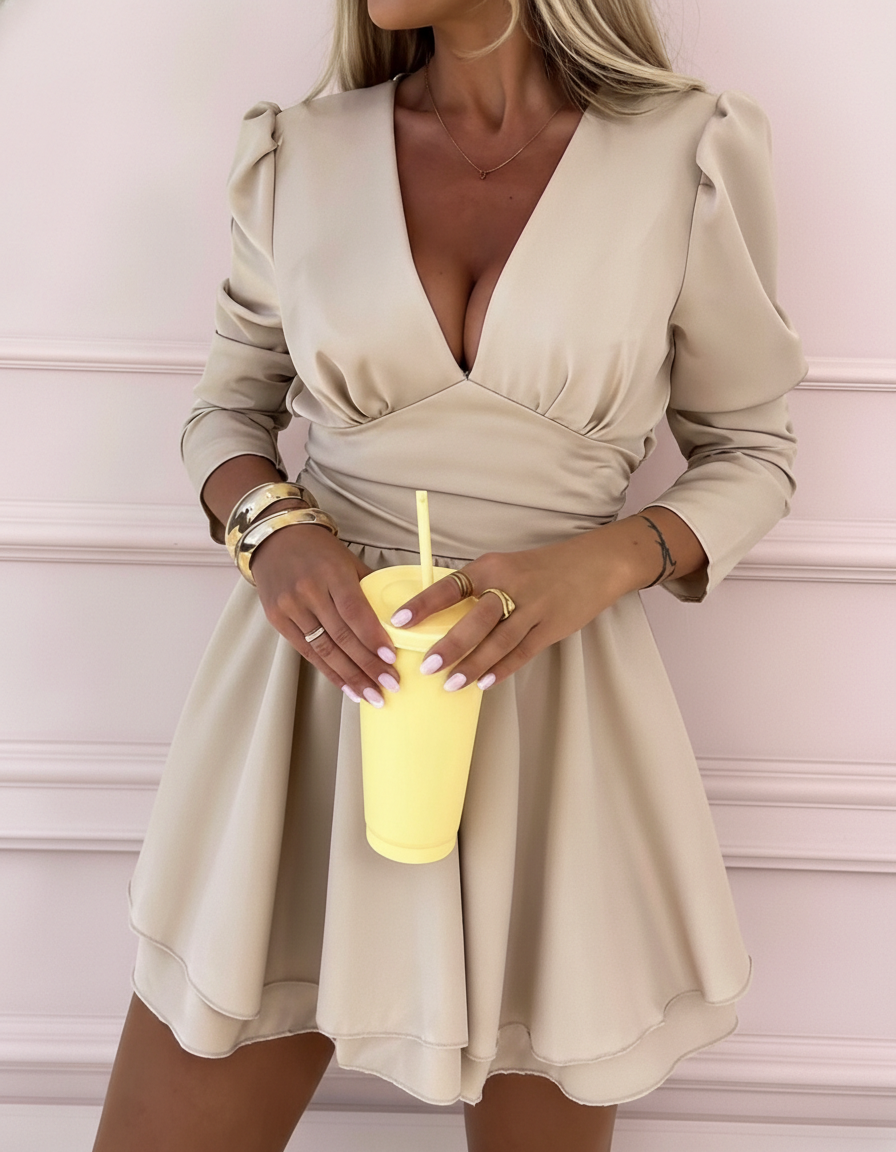 Enya dress beige - Image 2