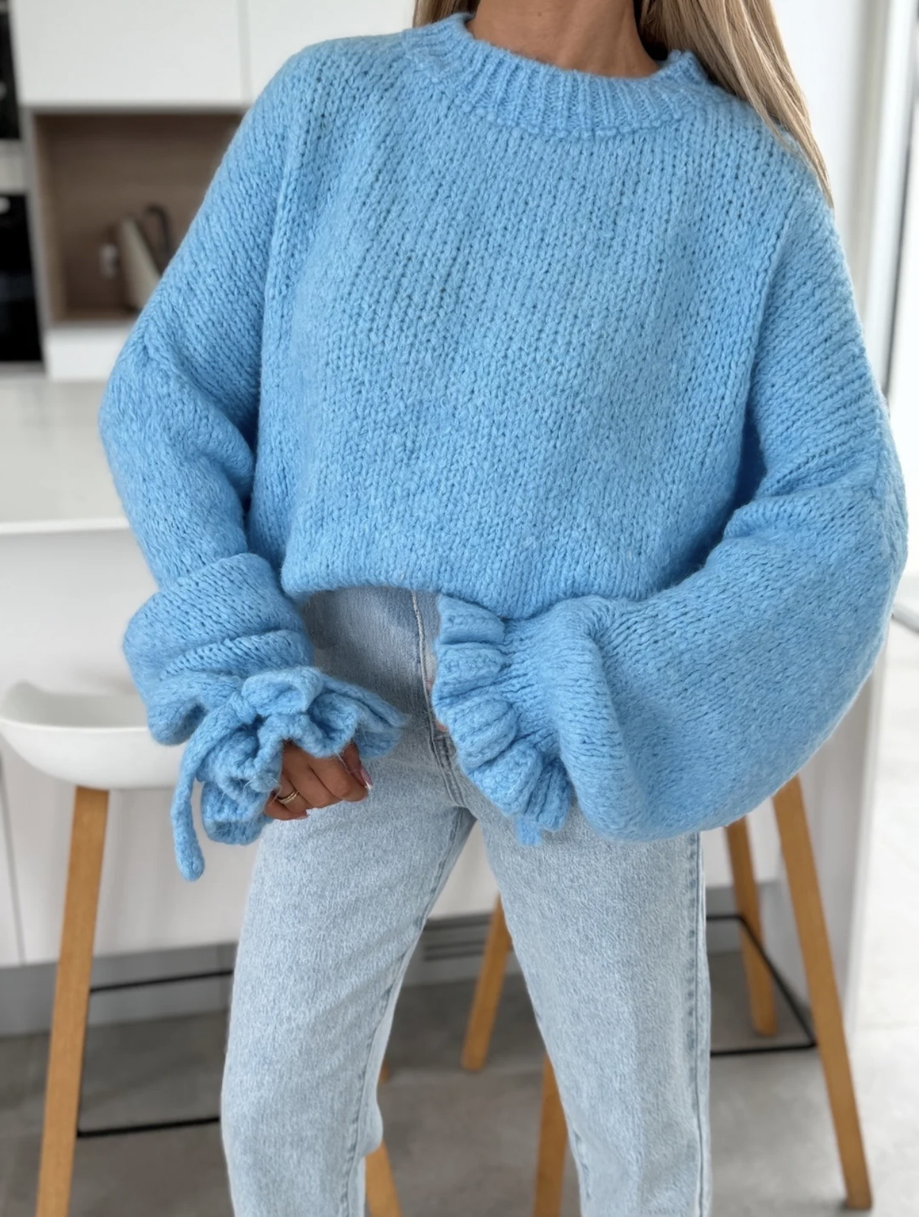 Delora chunky sweater blue - Image 2