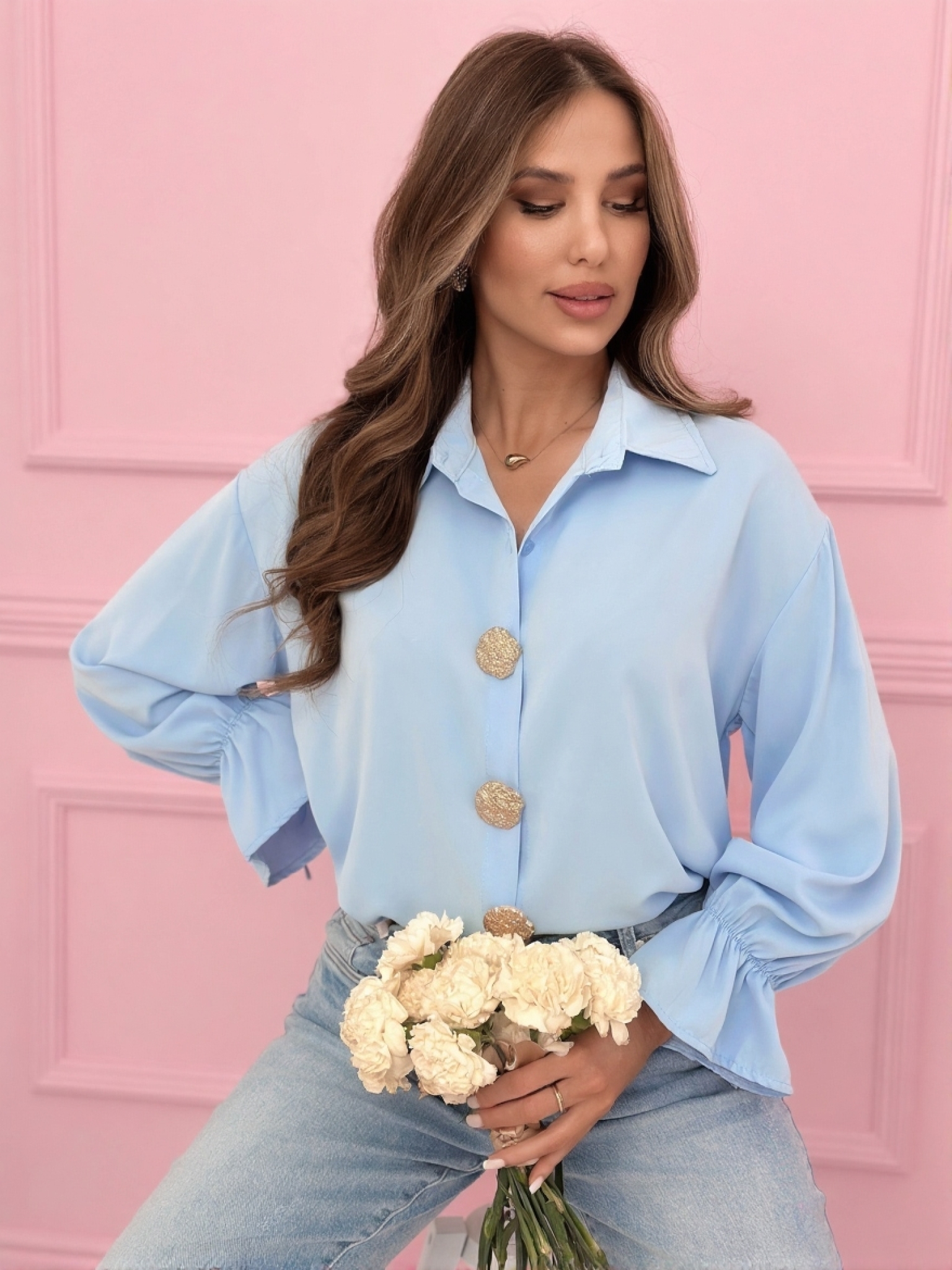 Anais blouse blue