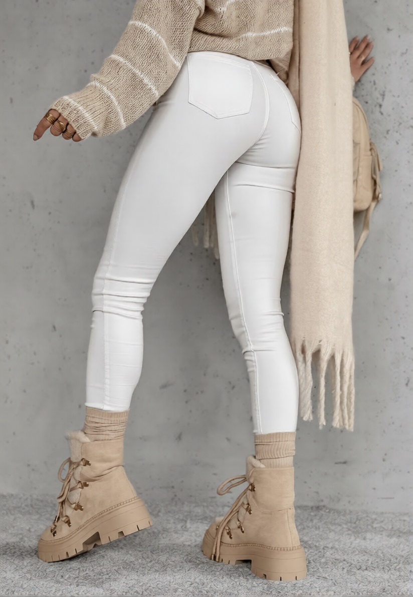 Elon push-up jeans white