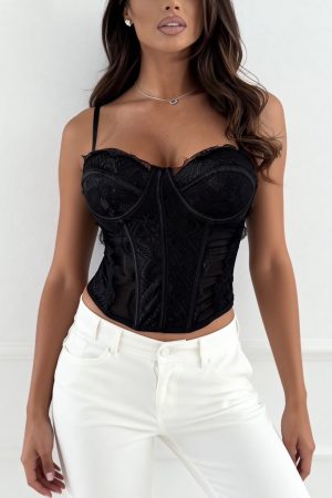 Elle corset black