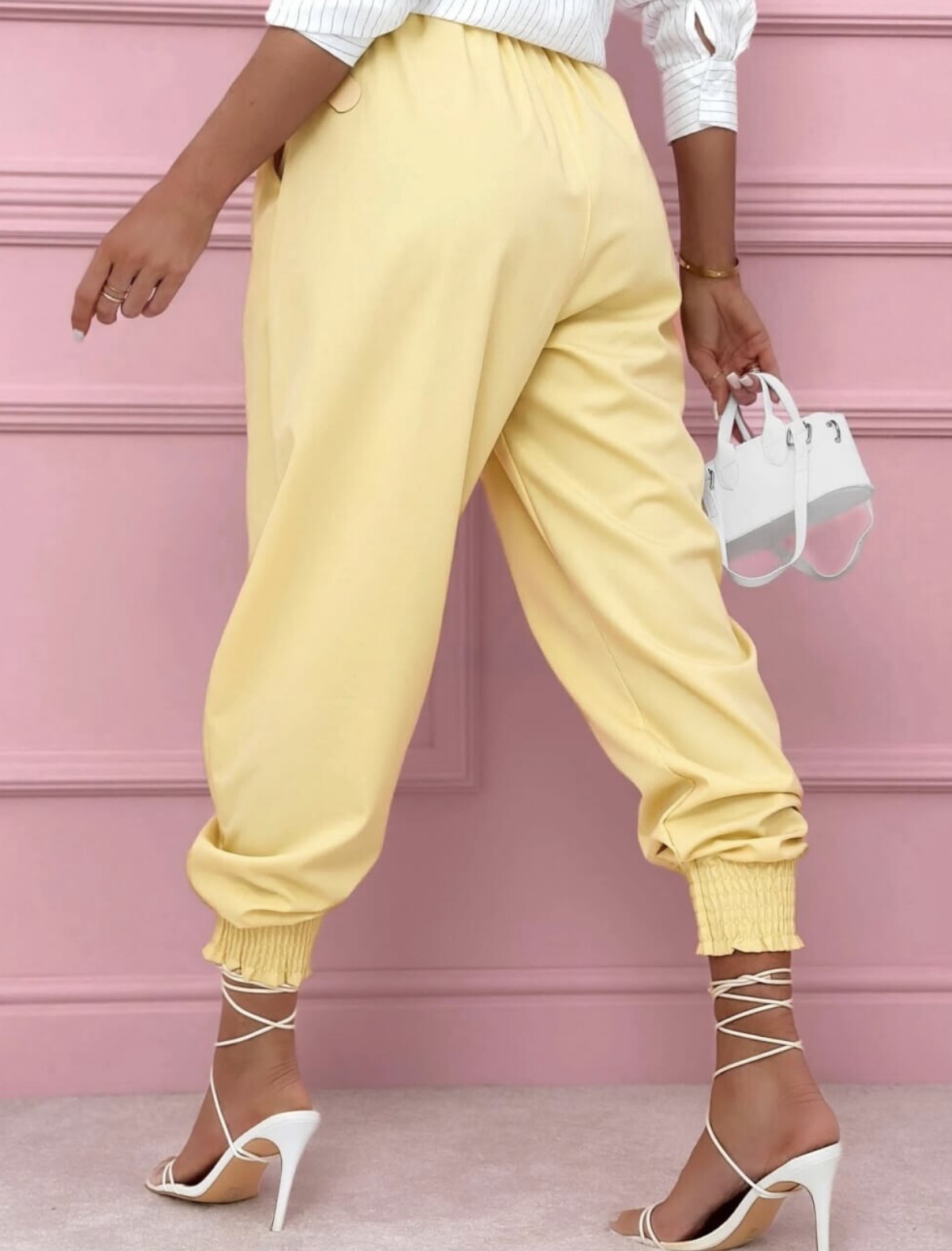 Ryion pants with belt yellow - Image 4