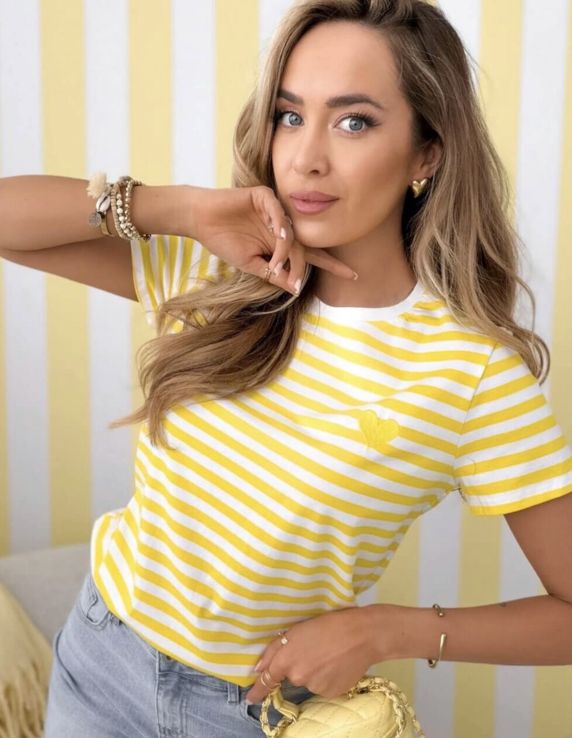 Thea short-sleeved shirt yellow