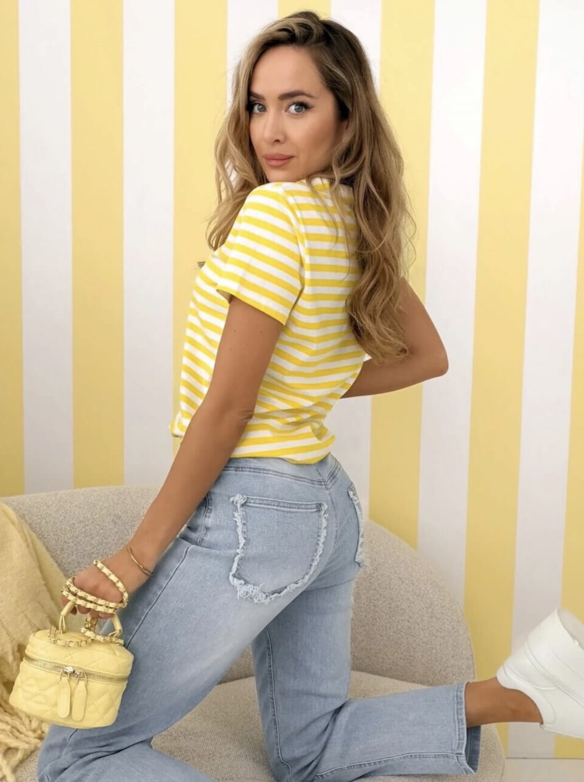 Thea short-sleeved shirt yellow - Image 4