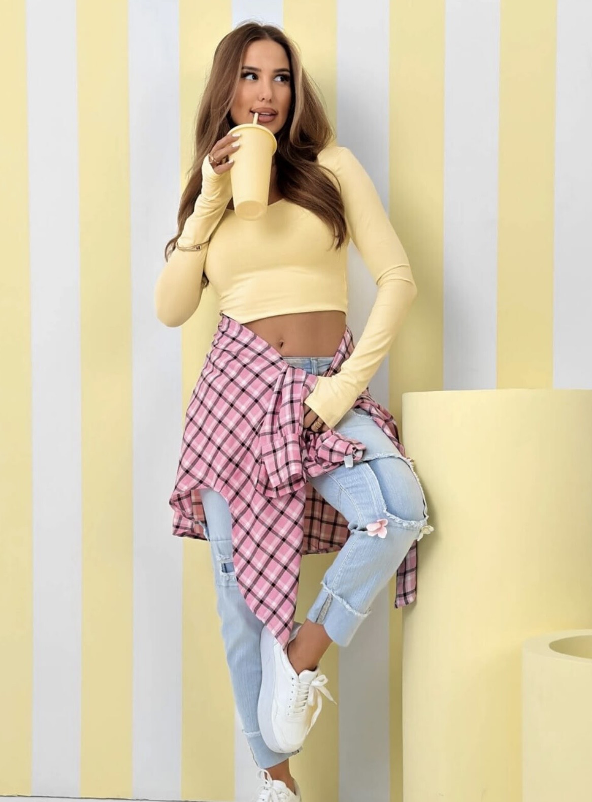 Lumi crop top yellow - Image 5