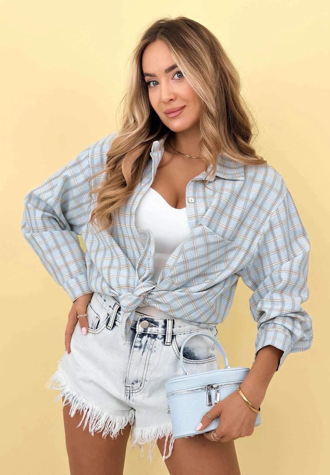 Nevada checkered shirt blue