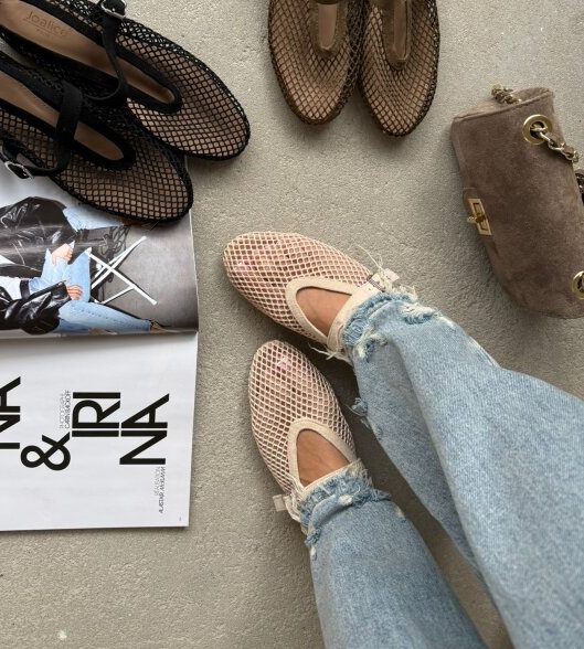Lysaria ballerinas beige