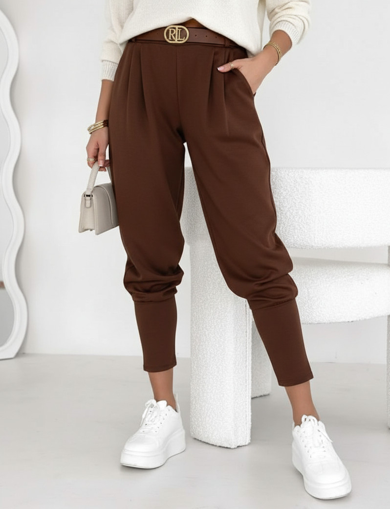 Ralph pants with belt brown